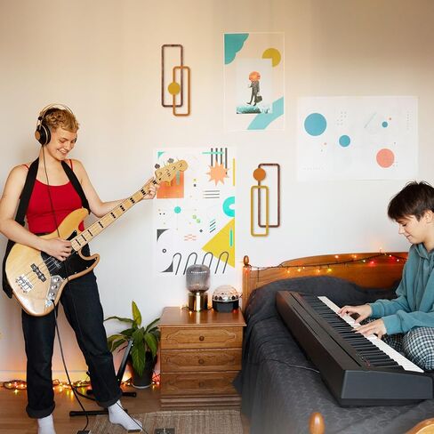 COLOR VALLEY ART 2 Pcs Metal Wall Arts - Mid Century Modern Rustic Farmhouse Decor - Abstract Wall Sculpture Geometric Panels for Living room Bathroom Bedroom Kitchen Dining Room-Housewarming Gifts in Kuwait