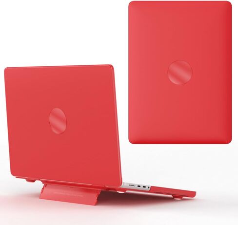 IVY Hard Shell Frosting Case for MacBook Air 13 with M1 Retina Release (A2337 / A2179 / A1932) with Folding Bracket - Green in Saudi Arabia