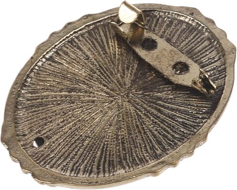 1pc Queen Lady Vintage Victorian Cameo Black Enamel Bronze Brooch Pin in Kuwait