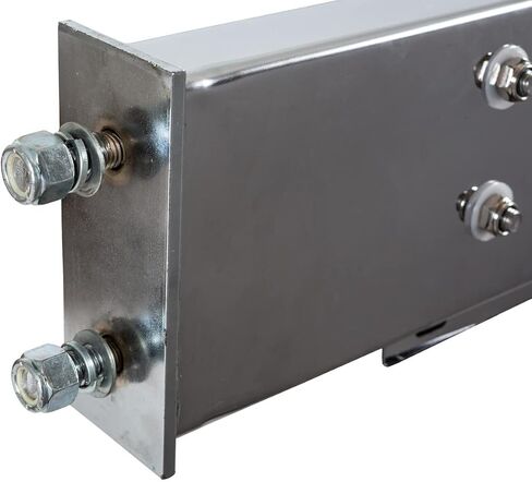منتجات المشترين LB6303SST 30 بوصة شماعات الطين من الفولاذ المقاوم للصدأ لشبه الشاحنات، 2 صندوق إضاءة مع فتحات إضاءة 4 بوصة، 30 بوصة طول × 3 عمق × 6 ارتفاع، تتضمن الصناديق الجانبية للسائق والراكب، الأضواء غير متضمنة in Saudi Arabia