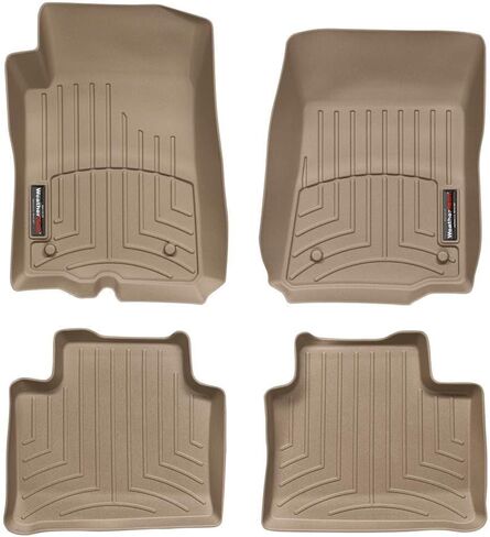 بطانات أرضية مخصصة من WeatherTech لسيارة Pontiac G8-الصف الأول والثاني (44225-1-2)، أسود in Kuwait