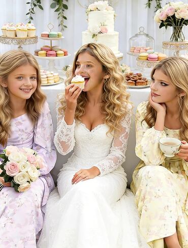 Spring Floral Chiffon Junior Bridesmaid Dresses Long Sleeve Wedding Guest Dress High-Low Holiday Dresses for Girls in Saudi Arabia