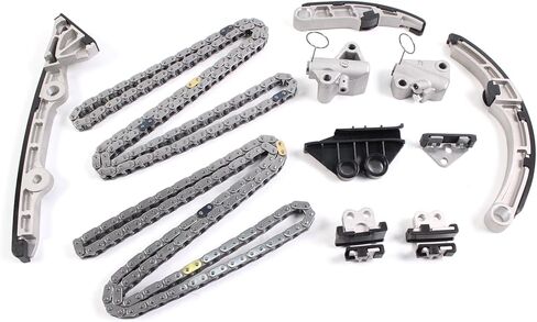 AUCERAMIC Timing Chain Kit W/Tensioner Fit for 2006-2009 Subaru B9 Tribeca Legacy Outback EZ30 EZ30D 3.0L OE#13141AA001, 13142AA030, 13143AA041, 13144AA090 in Saudi Arabia