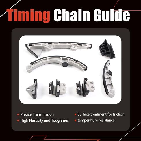 AUCERAMIC Timing Chain Kit W/Tensioner Fit for 2006-2009 Subaru B9 Tribeca Legacy Outback EZ30 EZ30D 3.0L OE#13141AA001, 13142AA030, 13143AA041, 13144AA090 in Saudi Arabia