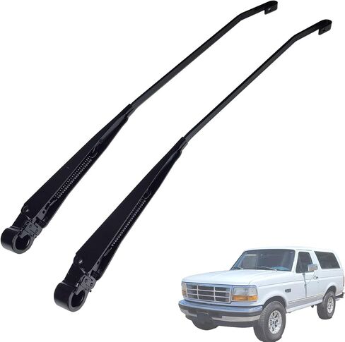 زوج واحد من ذراع ممسحة الزجاج الأمامي متوافق مع Ford f150 f250 Bronco 1991-1996، لـ f350 F-Super Duty 1991-1997 استبدال 42631 F1TZ17526AA F4TZ17526A in Kuwait