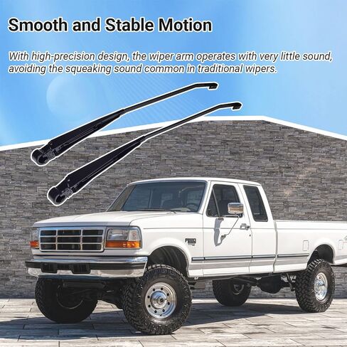 زوج واحد من ذراع ممسحة الزجاج الأمامي متوافق مع Ford f150 f250 Bronco 1991-1996، لـ f350 F-Super Duty 1991-1997 استبدال 42631 F1TZ17526AA F4TZ17526A in Kuwait