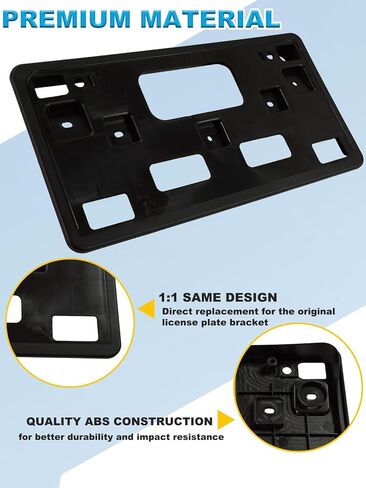 FASTCHE Front Bumper License Tag Plate Frame Bracket Holder Compatible with 2019 2020 2021 Honda Civic Front Bumper License Plate Holder Mounting Bracket Replace # HO1068131 71145TBAA50 in Kuwait