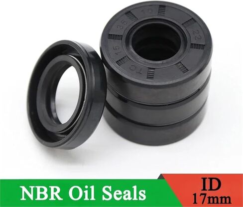 ID 17mm NBR Shaft Nitrile Rubber Oil Seal TC-17 * 25/27/28/30/32/35/40/45/47 * 5/7/8/10 Nitrile Double Lip Oil Seal(5pcs,17x28x5mm) in Saudi Arabia