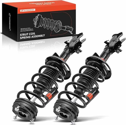 A-Premium Front Complete Struts Compatible with Ford Fiesta [1.6L] 2014-2017, Manual Trans - 2x Replacement Suspension Shock Absorber with Coil Spring Assembly in Saudi Arabia