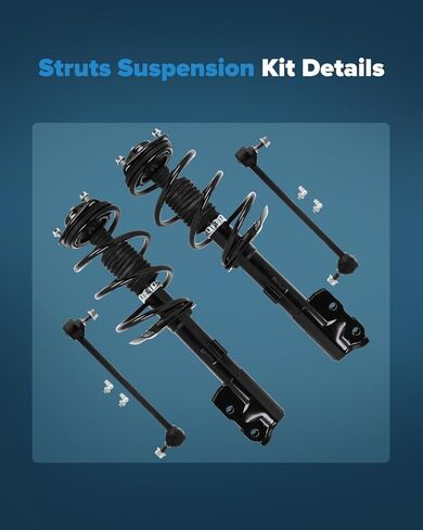 Front shock absorber for Dodge Caliber for Jeep Compass for Jeep Patriot Front Strut Sway Bar Links 4 pck, 2007-2012 for Dodge Caliber 2007-2010 for Jeep Compass for Jeep Patriot shock absorber in Saudi Arabia