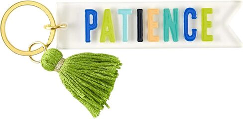 العلامات التجارية الإبداعية Faithworks - حلقة مفاتيح أكريليك ملهمة ملونة مع شرابة، 1 × 4 بوصة، مباركة in Saudi Arabia