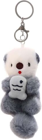 Cute Otter Plush Keychain for Backpack, Small Stuffed Animals Bag Purse Charm Decoration for Women Girls in Kuwait