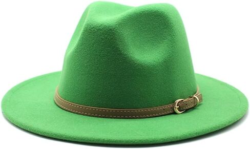 Classic Black Felt Fedora Hat with Leather Band, Wide 2-Inch Brim, 5-Inch Crown Height in Saudi Arabia