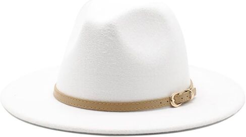 Classic Black Felt Fedora Hat with Leather Band, Wide 2-Inch Brim, 5-Inch Crown Height in Saudi Arabia