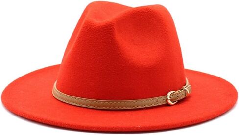 Classic Black Felt Fedora Hat with Leather Band, Wide 2-Inch Brim, 5-Inch Crown Height in Saudi Arabia