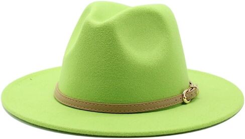 Classic Black Felt Fedora Hat with Leather Band, Wide 2-Inch Brim, 5-Inch Crown Height in Saudi Arabia