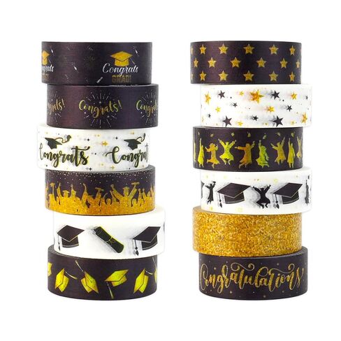 عيد الميلاد اشي الشريط 12 لفات عيد الميلاد الشريط ذاتية اللصق عيد الميلاد القصاصات ورقة الشريط الشتاء اشي الشريط الزخرفية الشريط لمجلة القصاصات DIY الحرفية هدية عيد الميلاد التفاف لوازم الحفلات in Kuwait