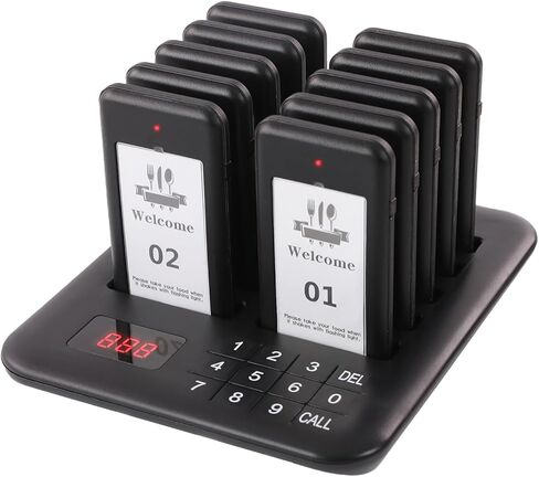 10 Pagers, Single Beeper for Restaurant Pager System Replacement, Additional Pagers for ASIN : B0D44YXB6T in Kuwait