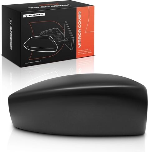 A-Premium Driver Side Rearview Mirror Cover Cap - Compatible with Ford Escape 2017 2018 2019 - Smooth Black, Without Turn Signal Hole in Saudi Arabia