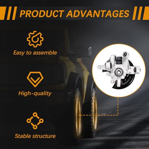 Rear Steering Knuckle & Wheel Bearing Hub Assembly Compatible with Ford Explorer 2011-2019, Police Interceptor Utility 2013-2019, AWD, Right Passenger Side DB5Z5B758B in Kuwait
