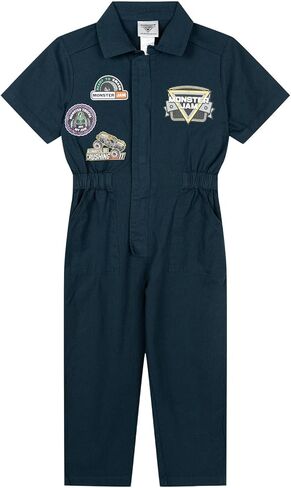 Monster Jam Twill Racing Zip Up Cosplay Coverall Logo Toddler to Big Kid Grave Digger El Toro Loco Megalodon in Saudi Arabia