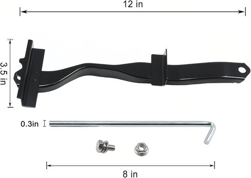 طقم تثبيت البطارية لسيارة Toyota 4Runner 1996-2002، Tacoma 1995-2004، يستبدل 74404-35140، دعامة ربط بطارية السيارة مع 304 مسامير وصواميل من الفولاذ المقاوم للصدأ in Kuwait