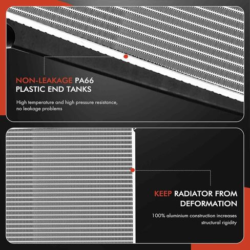 A-Premium Engine Coolant Radiator & A/C Condenser Cooling Kit Compatible with Mini Cooper 2011 2012 2013 2014 2015 1.6L, 2-PC Set in Saudi Arabia