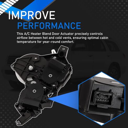 A/C Heater Blend Door Actuator Compatible with 2007–2021 Toyota Tundra 2008–2022 Sequoia HVAC Warm Air Mixing Damper Servo Motor Replaces 87106-0C140 in Saudi Arabia