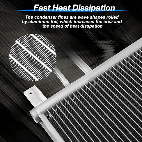 Air Conditioning A/C Condenser Compatible with GMC, Cadillac,Chevrolet Vehicles - Silverado, Sierra, Escalade, Yukon, Tahoe in Saudi Arabia