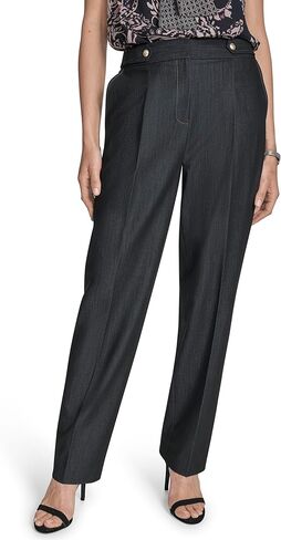 BCBG Women's High Rise Straight Leg Ankle Pant in Kuwait