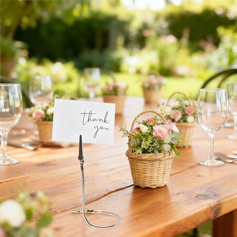 مشبك التمساح ذو الرأس المزدوج، مشبك مذكرة مزدوج الرأس قابل للانحناء من جلروفازاس، حامل صور معدني قوي للحرف اليدوية، حامل صور بطاقات الصور 8 قطع (الطول الإجمالي 23 سم/9.05 بوصة) in Kuwait