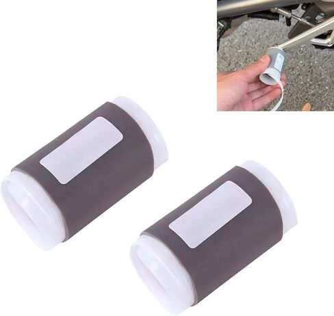 قطعتان من واقي حذاء ناقل الحركة للدراجات النارية، غطاء ناقل الحركة سريع التركيب من السيليكون قابل للانكماش، وسادة حماية للأحذية العالمية للرجال والنساء (أسود) in Kuwait