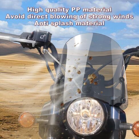 Xitomer Windshield Windscreen Bracket Compatible with Scout Sixty 2016-2021, Scout 2015-2023 Scout Wind Deflector Motorcycle Windshield with Bracket (Grey) in Saudi Arabia