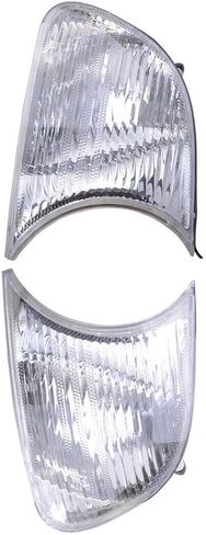 Front Corner Light Housing 63126904299 63126904300, Side Marker Light Lens Cover, 1998-2001 Compatible with BMW E46 2-Door - Clear Lens in Saudi Arabia