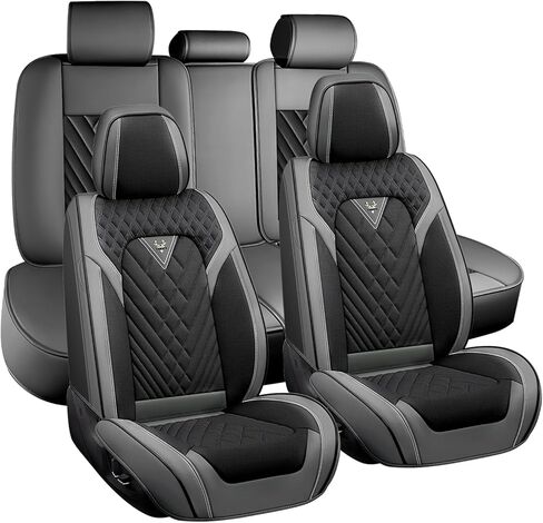 Seat Covers for Ford Explorer 2005-2025, Waterproof & Durable Car Seat Covers(Front, Gray Black) in Kuwait