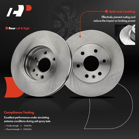 A-Premium Front and Rear Vented Disc Brake Rotors + Ceramic Pads Kit Compatible with Select Chevrolet and GMC Models - Colorado 2015-2020, Canyon 2015-2020, 12-PC Set in Saudi Arabia