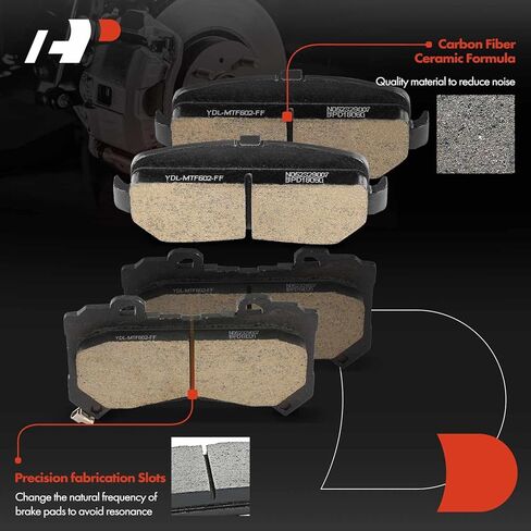 A-Premium Front and Rear Vented Disc Brake Rotors + Ceramic Pads Kit Compatible with Select Chevrolet and GMC Models - Colorado 2015-2020, Canyon 2015-2020, 12-PC Set in Saudi Arabia
