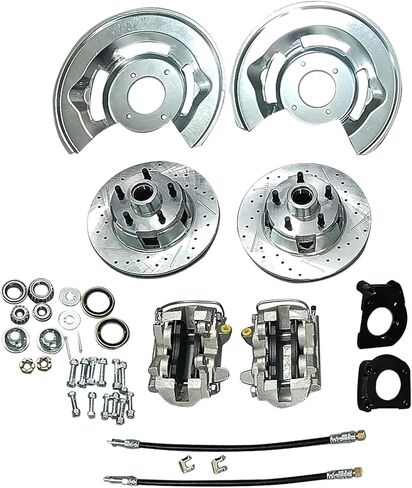 Disc Brake Conversion Kit Compatible with Ford 1964.5 1965 1966 1967 1968 1969 Mustang Falcon Torino Fairlane Ranchero, For 1967-1969 Mercury Cougar in Kuwait