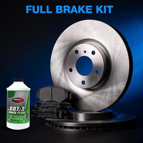 Power Sport Front and Rear Brake Kit For 2003-2005 Chevrolet Astro, GMC Safari; 2002 Chevrolet Avalanche; 1999-2007 Chevrolet Silverado| Blank Brake Rotors| Semi Metallic Brake Pads and Rotors Kit in Saudi Arabia