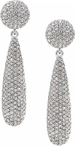 Kenneth Jay Lane Rhinestone Drop Pierced Earrings in Saudi Arabia