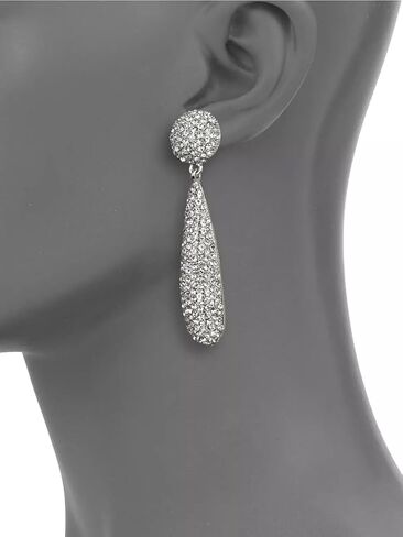 Kenneth Jay Lane Rhinestone Drop Pierced Earrings in Saudi Arabia