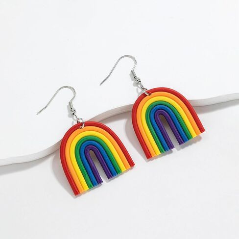 LGBTQ قوس قزح أقراط للنساء فخر استرخى أقراط المثليين المثليين ثنائيي الجنس المتحولين جنسيا مجوهرات اكسسوارات لشهر الفخر in Kuwait