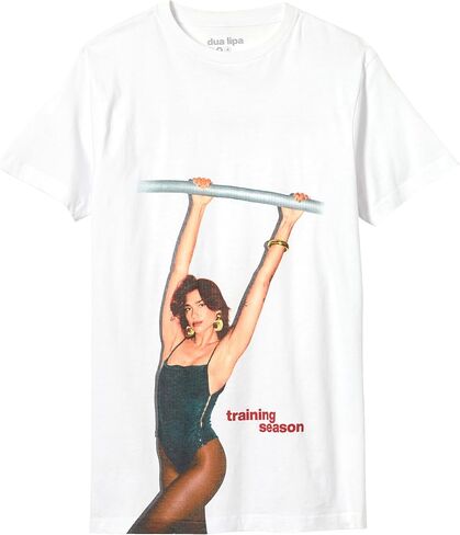 تي شيرت Dua Lipa الرسمي لموسم التدريب على البضائع للبالغين من الجنسين in Kuwait