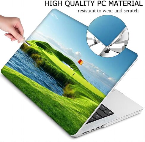 متوافق مع جهاز MacBook Air مقاس 15.3 بوصة، حافظة صلبة مع غطاء لوحة مفاتيح وواقي شاشة (A2941، M2 Chip / A3114، M3 Chip / A3241، M4 Chip، إصدار 2023-2025) - Golf MC22430 in Kuwait