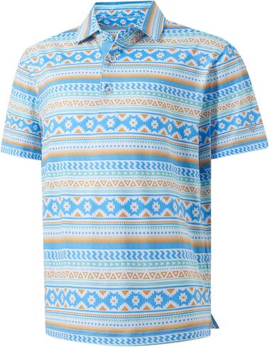 M MAELREG Boys Polo Shirts Funny Print Stretch Lightweight Short Sleeve Casual Collared Golf Shirts for Boys with 3 Button in Saudi Arabia