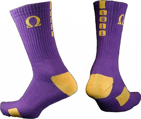جوارب Omega Psi/Ψ Phi Grekfeet للرجال رياضية Dri-Fit Crew [أرجواني - 6-13] - ID#142617 in Saudi Arabia