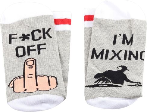WCGXKO Production Gift Funny DJ Socks DJ Gift Best Friend Gift Mixing Gift Funny Mature Musician Socks (I'M MIXING) in Saudi Arabia
