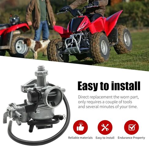 TRX90 Carburetor Kit Fit for Honda TRX 90 EX 90EX Sportrax Fourtrax 90 1993-2006, Replaces 16101-HF7-P00 16100-HF7-010 16100-HF7-A11 16100-HP2-673 in Kuwait