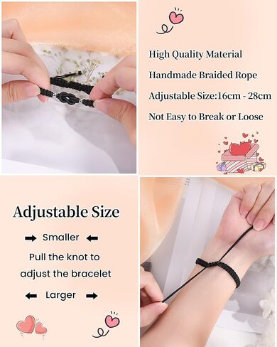 VU100 هدايا أخت صديق للنساء هدايا عيد ميلاد لأساور صداقتها لأساورتين متطابقتين للنساء عيد الميلاد هدايا عيد الميلاد لأفضل صديق أخت Bestie in Kuwait