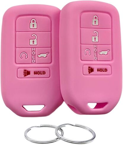 Silicone Rubber Key Fob Cover Compatible with 2015-2021 Honda Accord CR-V Civic Insight Passport Pilot ACJ932HK1310A KR5V2X A2C92005700 A2C81642600 216J-HK1310A HK1310A in Saudi Arabia